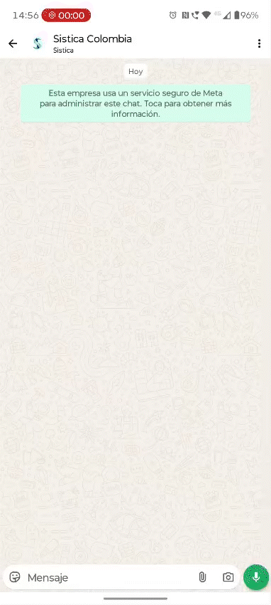 Demo WhatsApp Sistica