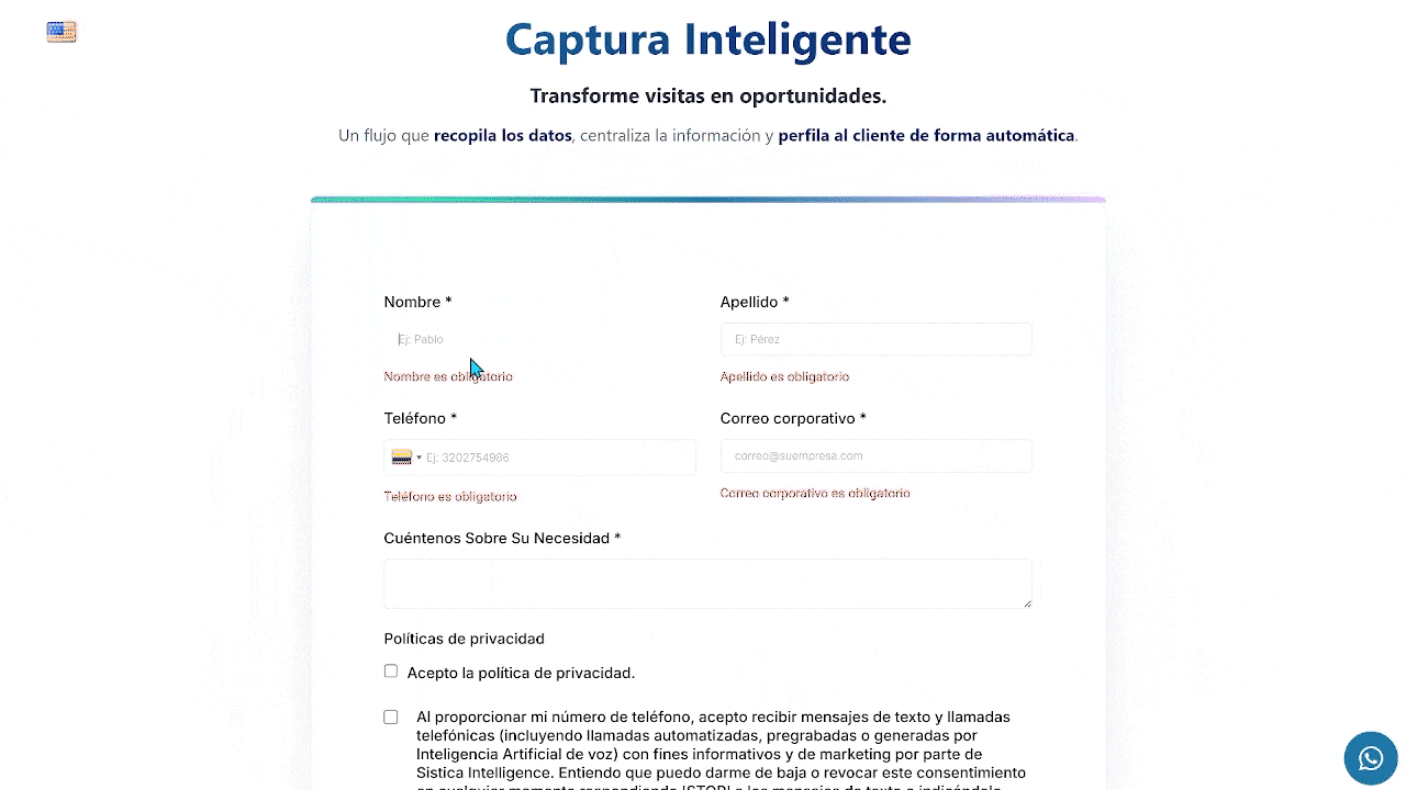Sistica AI scheduling demo